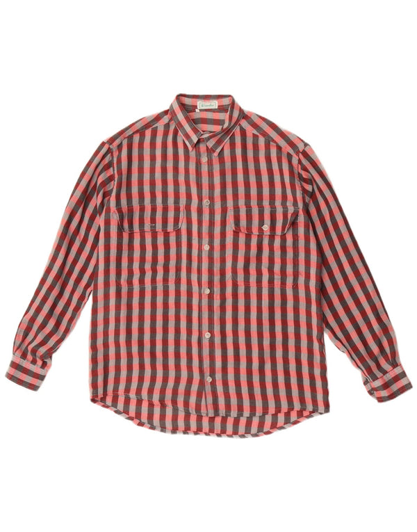 Camicia Benetton Uomo Medium Vichy Multicolore