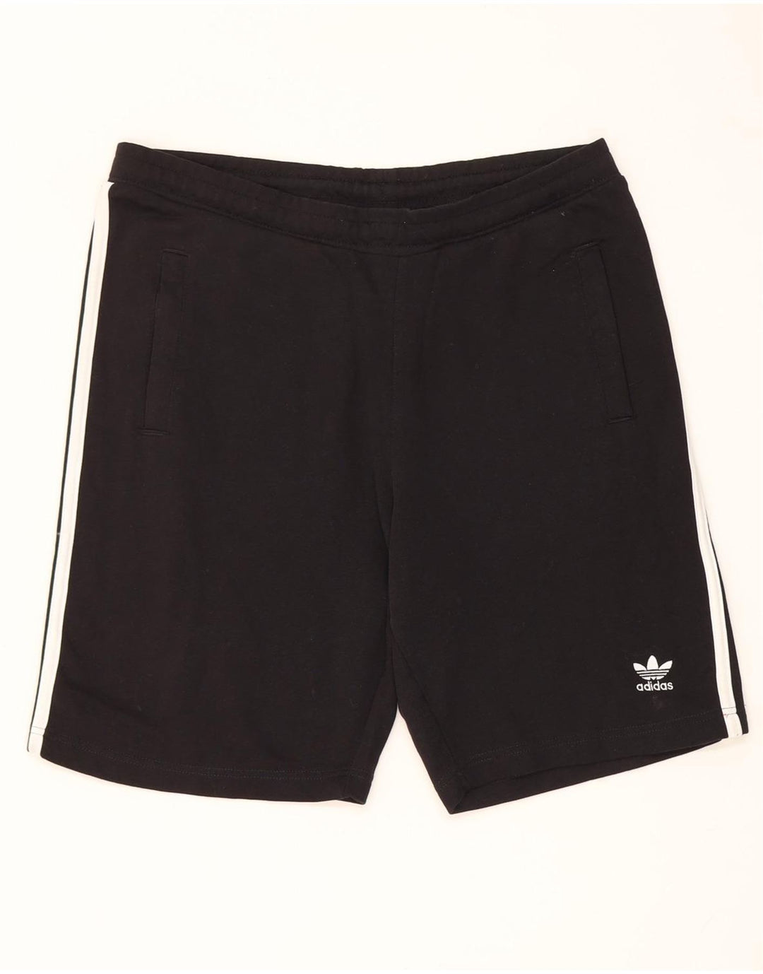 Pantaloncini sportivi da uomo Adidas grandi in cotone nero