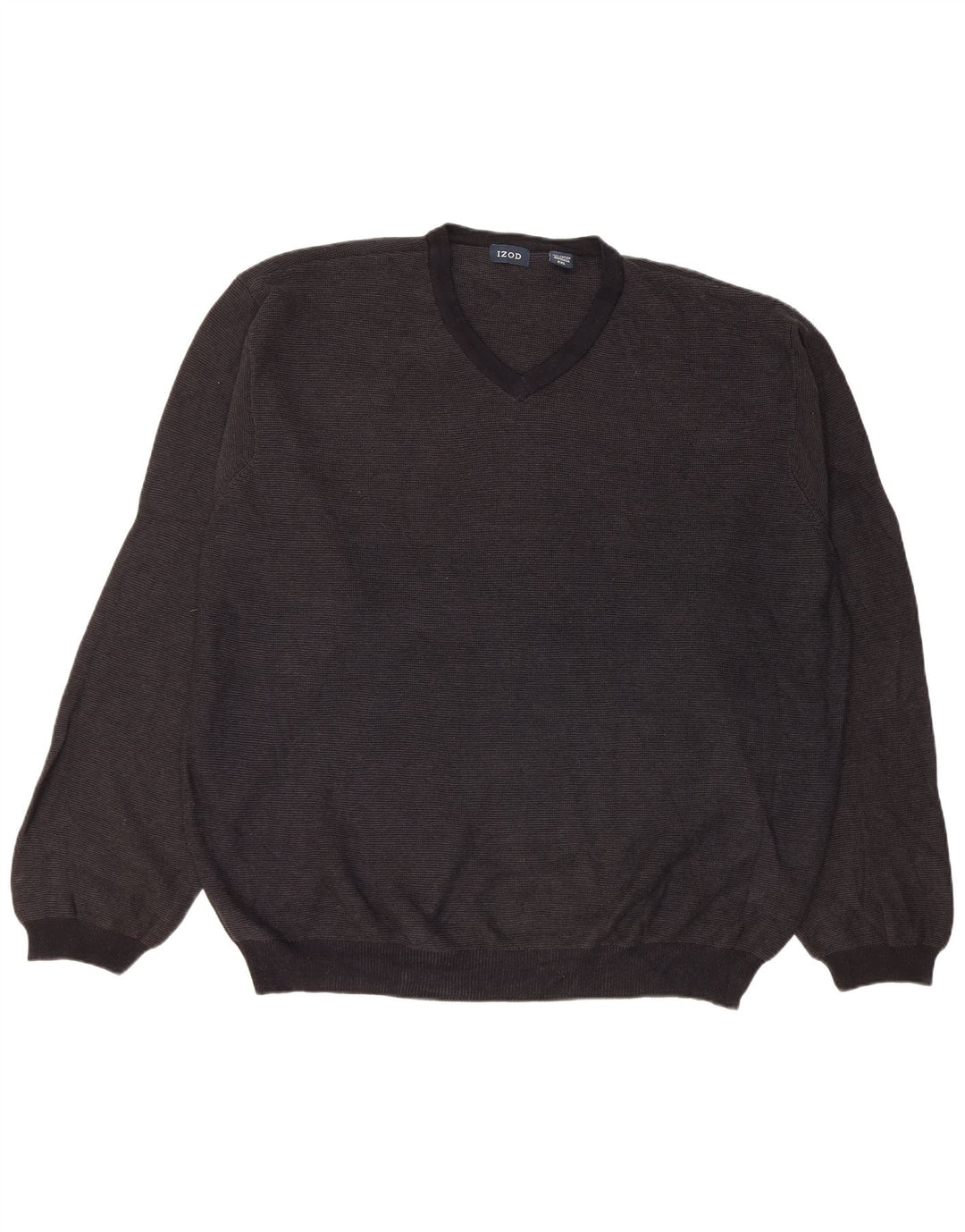 Maglione da uomo con scollo a V Izod 2XL cotone nero