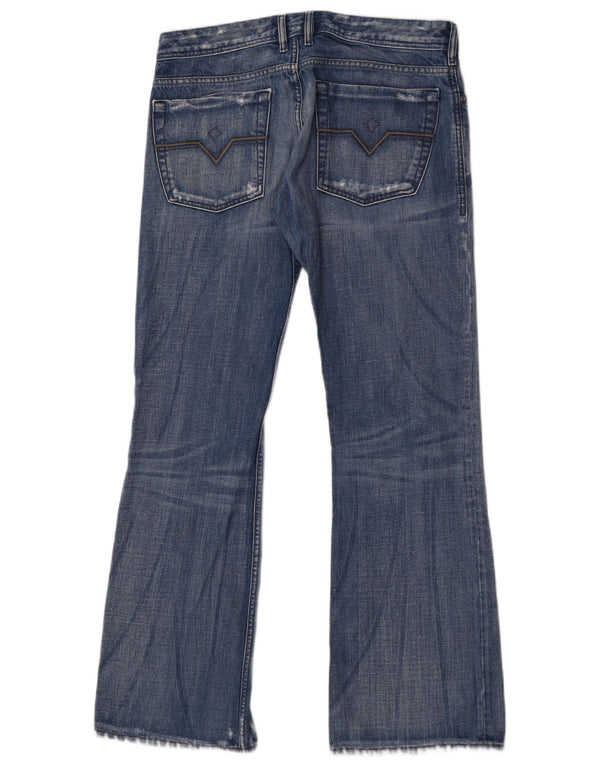 Diesel Jeans Bootcut da uomo invecchiati W32 L33 in cotone blu