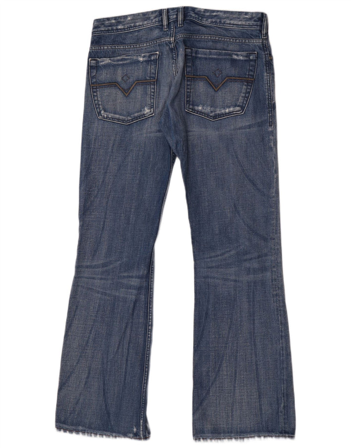 Diesel Jeans Bootcut da uomo invecchiati W32 L33 in cotone blu