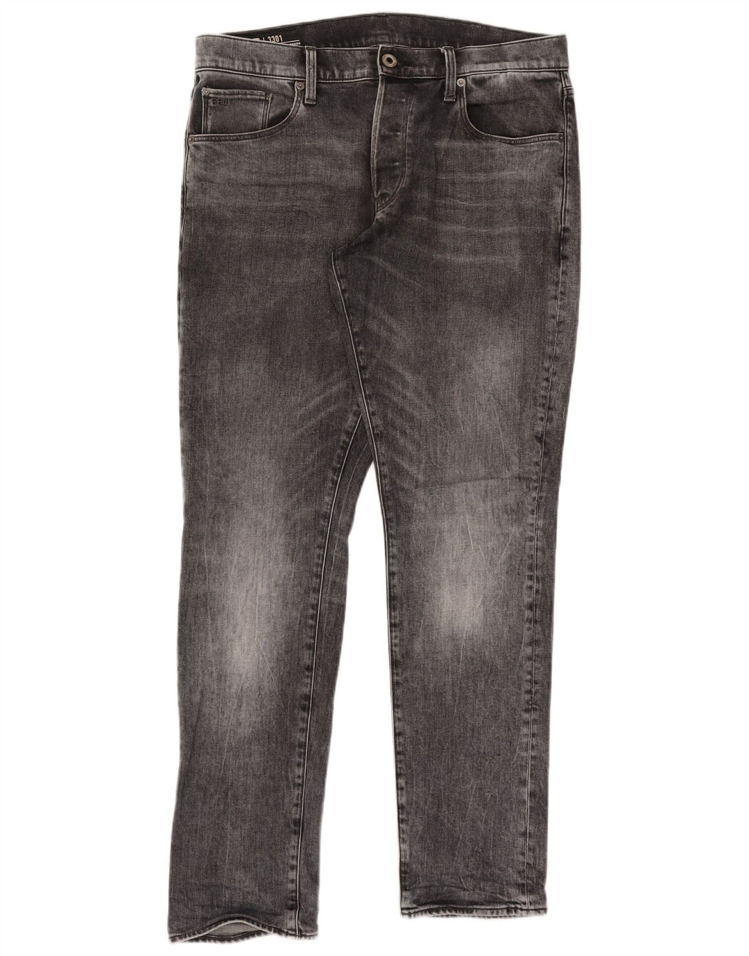 Jeans affusolati regolari da uomo G-Star W34 L34 cotone grigio