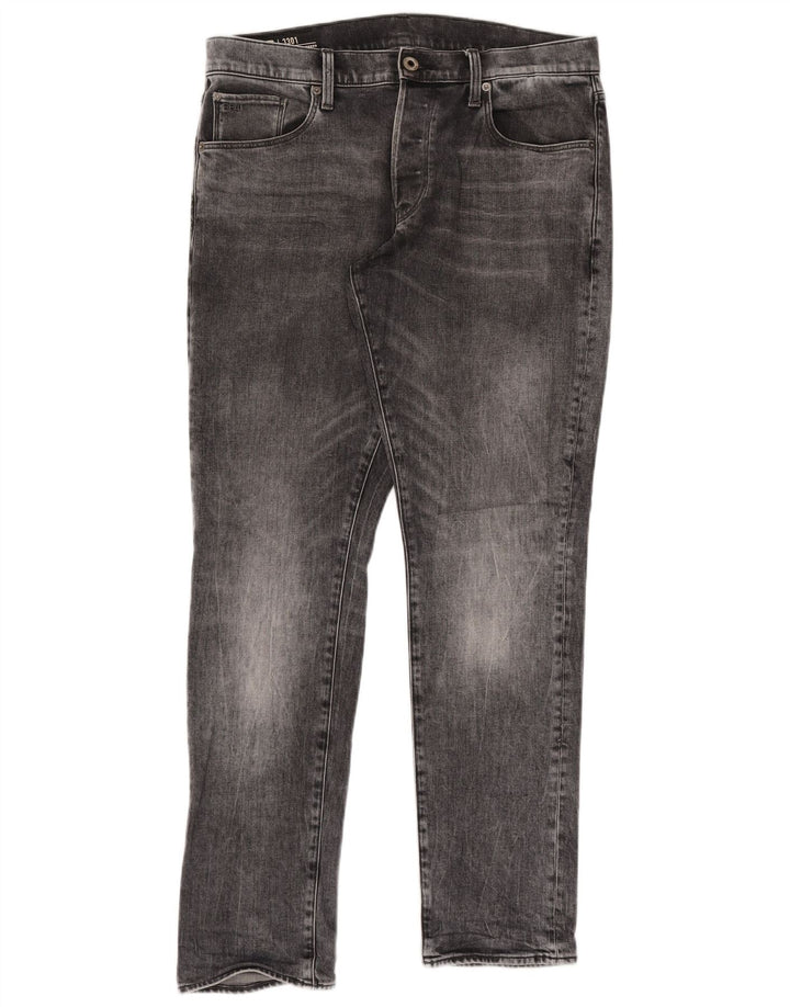Jeans affusolati regolari da uomo G-Star W34 L34 cotone grigio