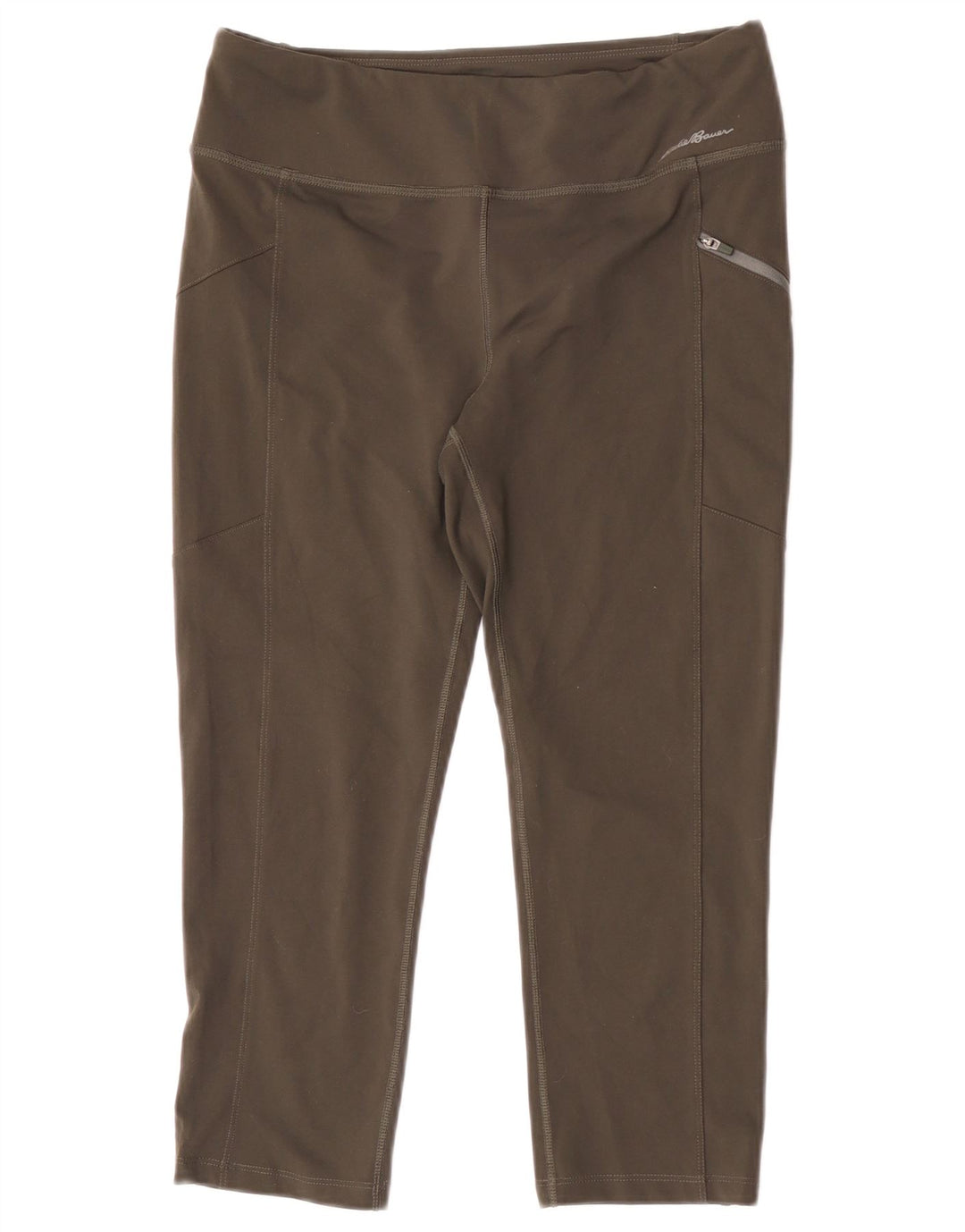 Leggings Capri da donna Eddie Bauer UK 12 Poliestere verde medio