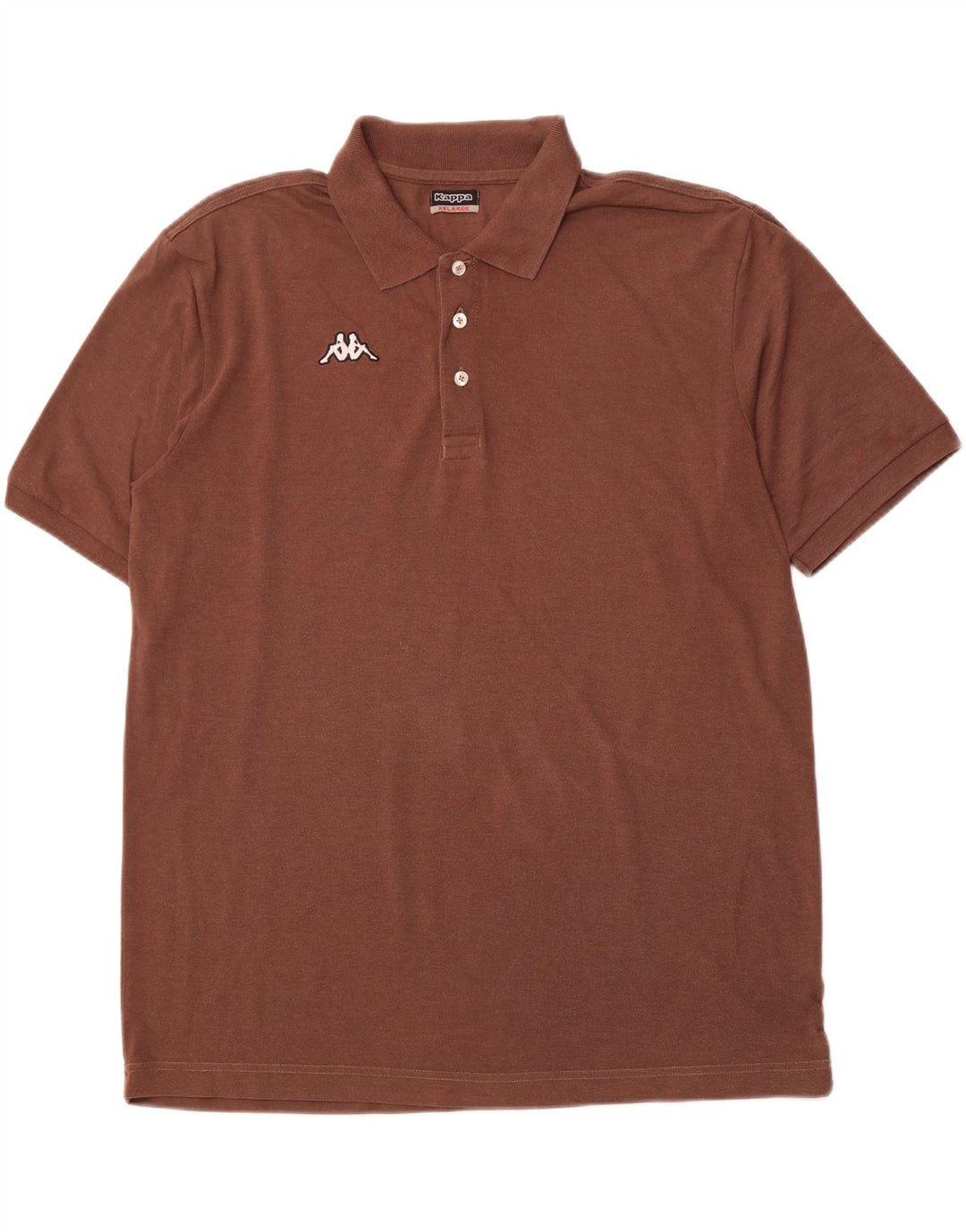 Polo da uomo KAPPA 2XL in cotone marrone