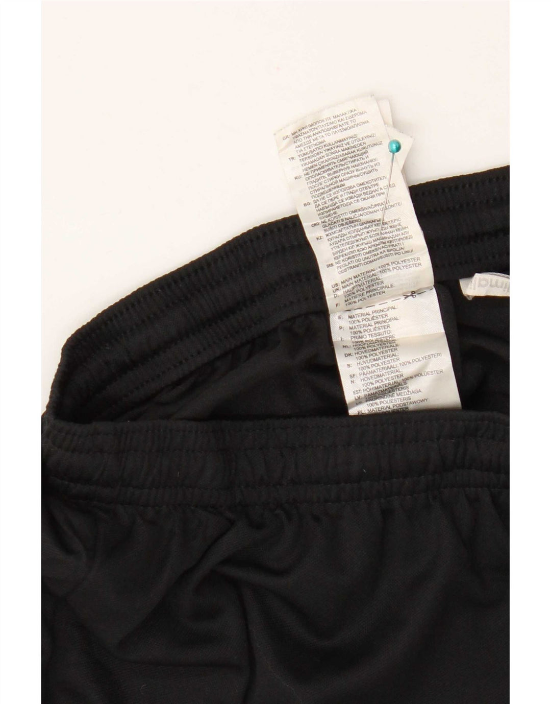 Pantaloncini sportivi Adidas Climalite da ragazzo 15-16 anni in poliestere nero