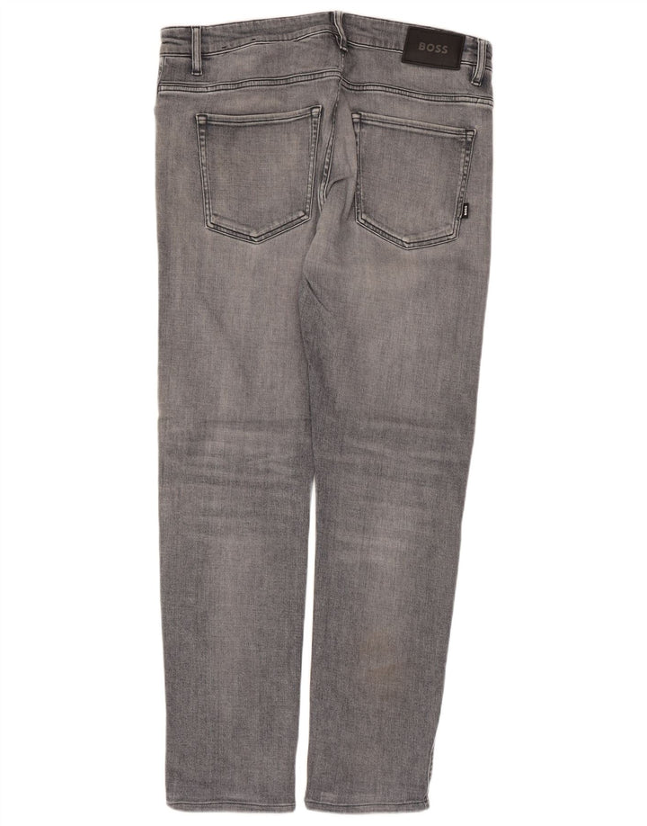 Jeans slim da uomo Delaware Hugo Boss W34 L30 cotone blu