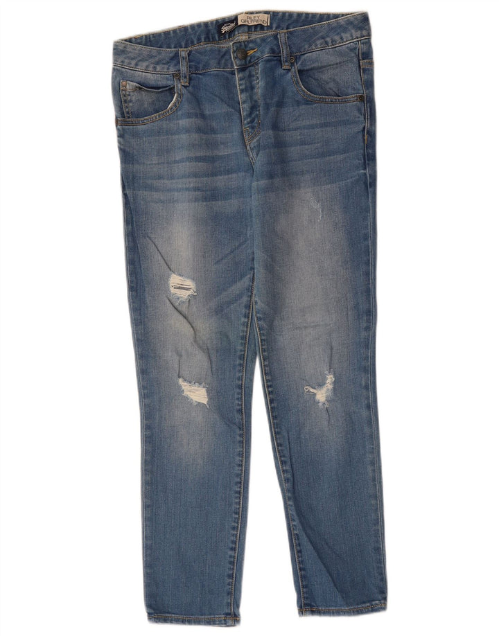 Jeans slim da donna Riley Distressed Superdry W28 L26 cotone blu
