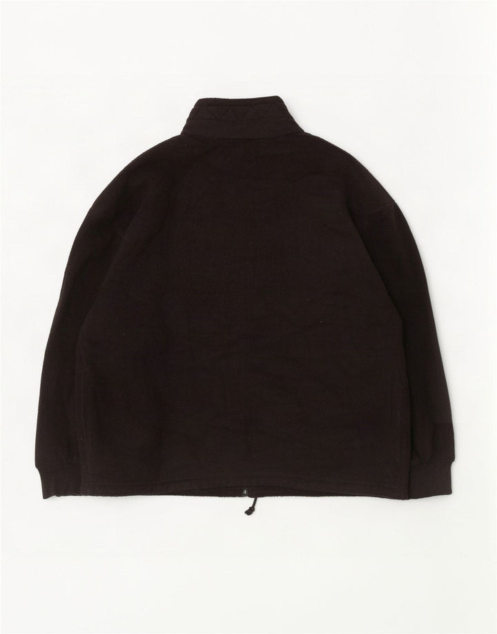 Giacca in pile Marks & Spencer da donna St. Michael UK 16 grande nera