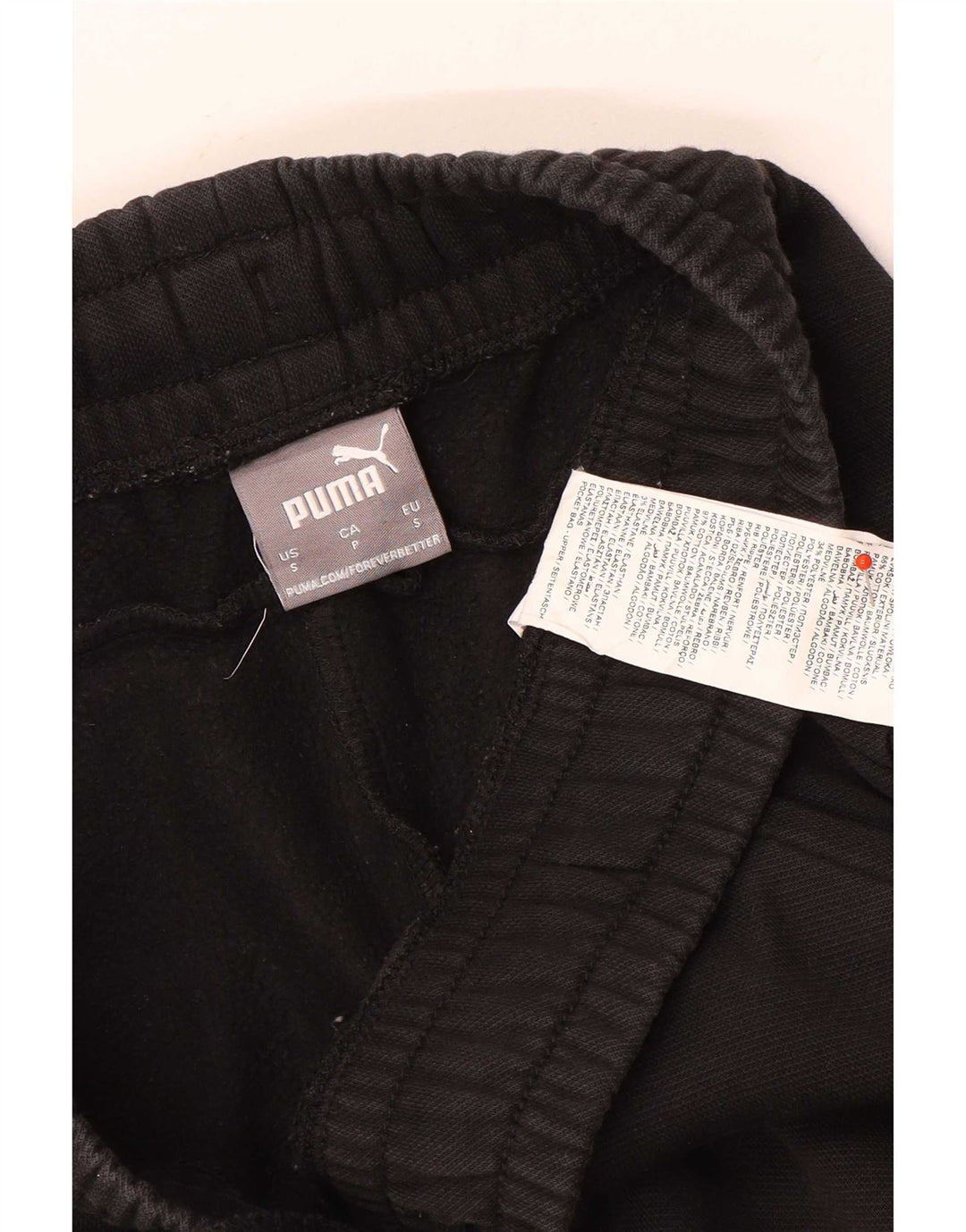 Pantaloni da tuta da uomo Puma Joggers piccoli in cotone nero