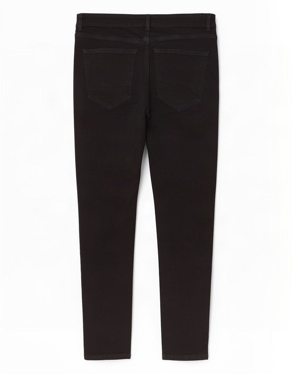 Jeans skinny effetto consumato Zara da uomo EU 46 XL W36 L30 cotone nero