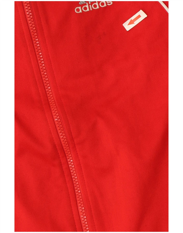 Giacca Top della Tuta da Ragazza Adidas 11-12 Anni Rossa