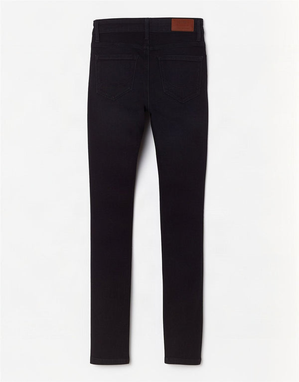 Jeans skinny a vita alta da donna Tommy Hilfiger W30 L30 cotone blu navy