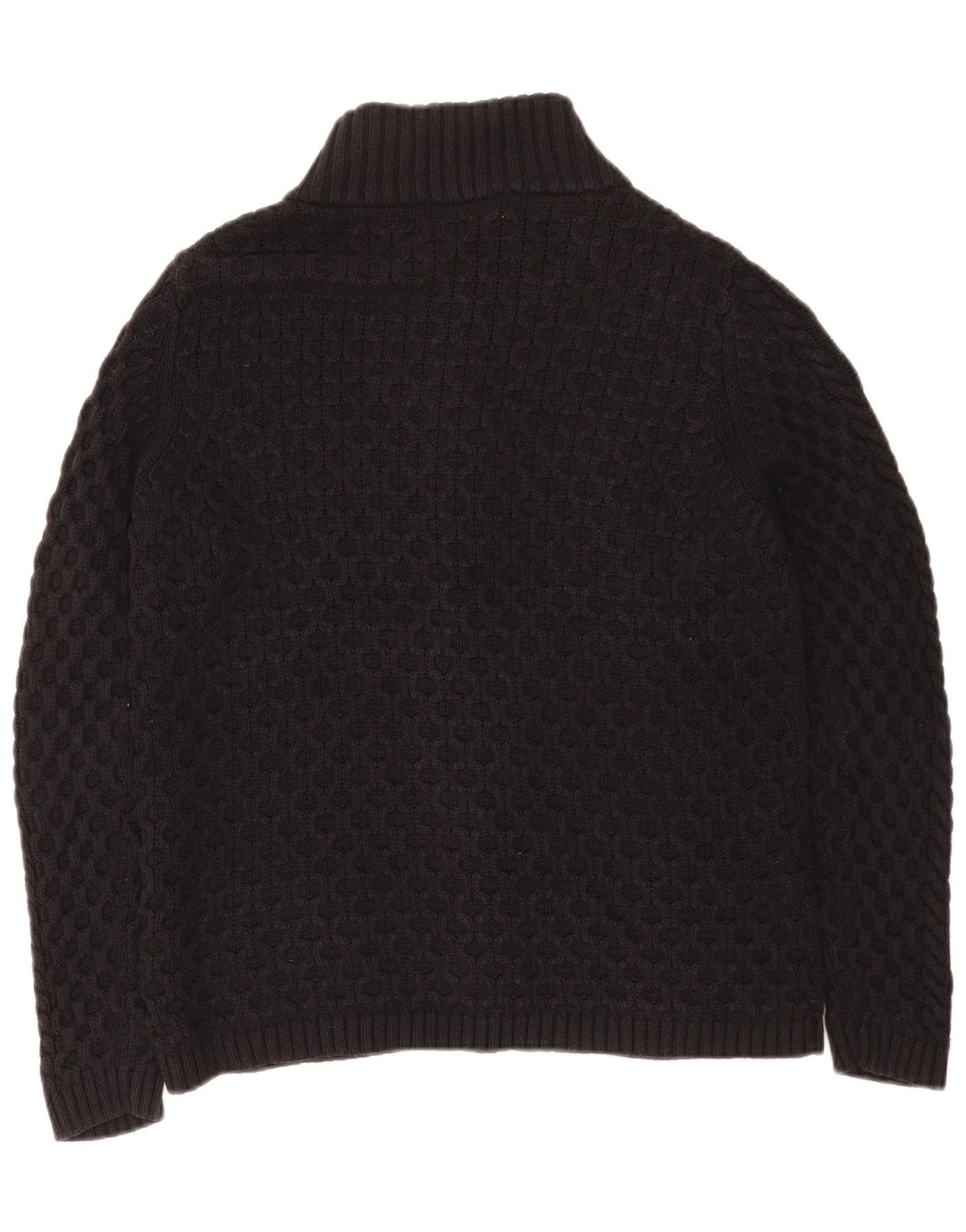 Maglione cardigan da donna Marks & Spencer UK 14 grande cotone nero