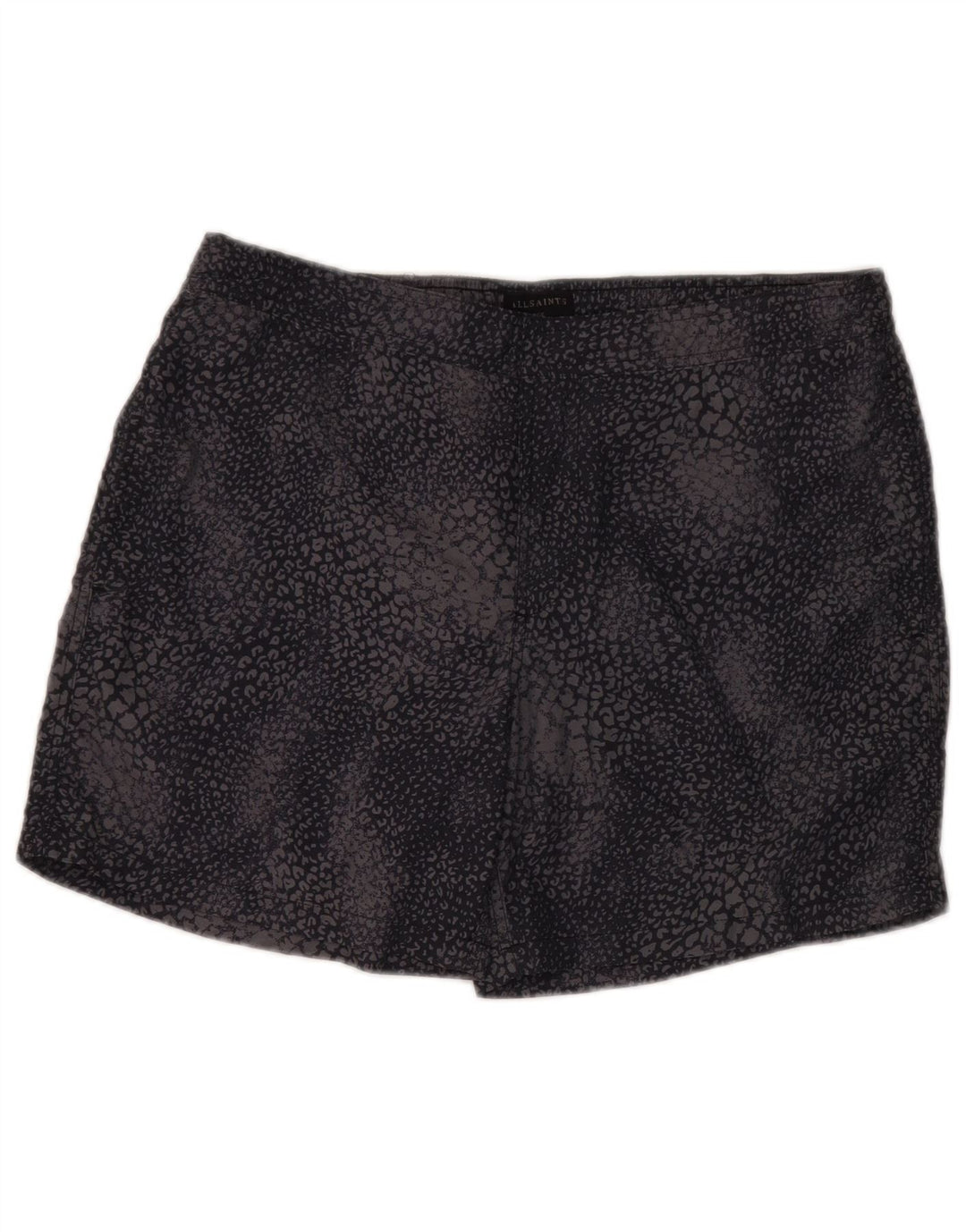 Pantaloncini da bagno da uomo All Saints Large in poliammide con stampa animalier nera