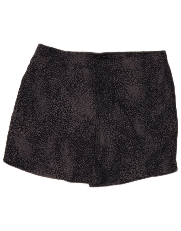 Pantaloncini da bagno da uomo All Saints Large in poliammide con stampa animalier nera