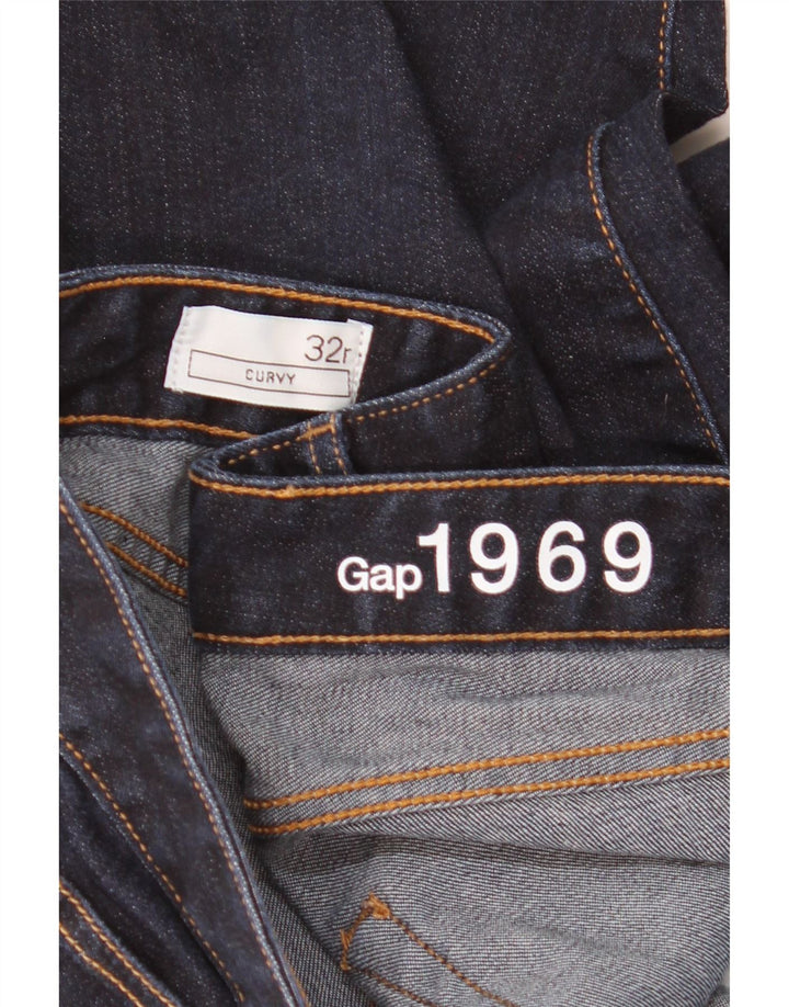 Jeans svasati Curvy da donna GAP W32 L33 cotone blu navy