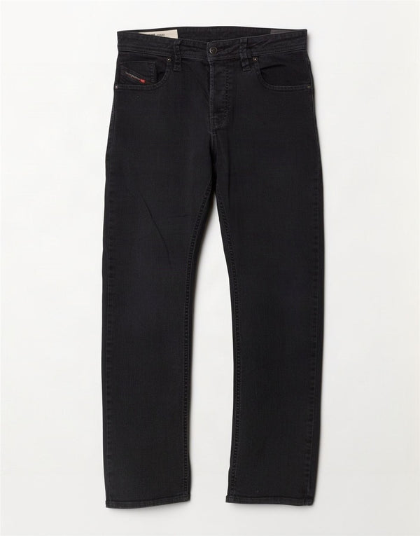 Jeans dritti da uomo Diesel W34 L31 cotone nero