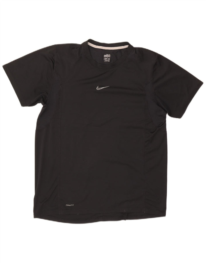 T-shirt da uomo Nike Dri Fit Top UK 42/44 grande poliestere nero