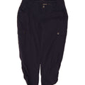 EDDIE BAUER Womens Cargo Capri Trousers US 6 Medium W28 L21 Navy Blue Vintage Eddie Bauer and Second-Hand Eddie Bauer from Messina Hembry 