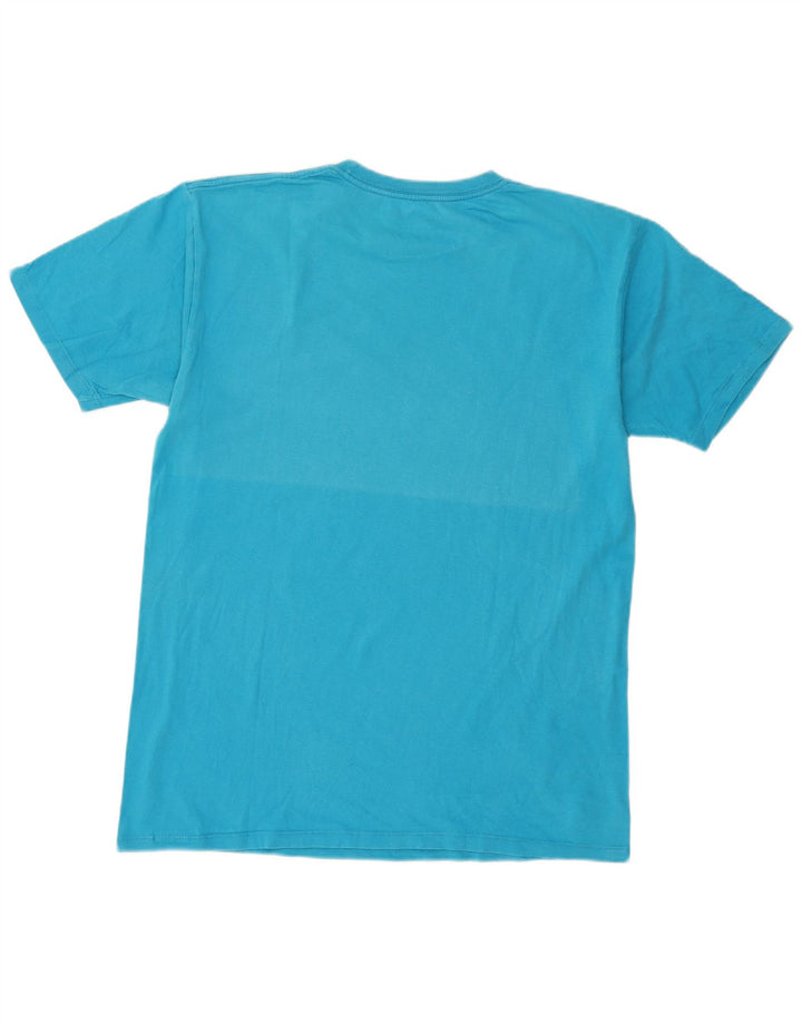 T-shirt grafica da uomo Vans grande in cotone blu