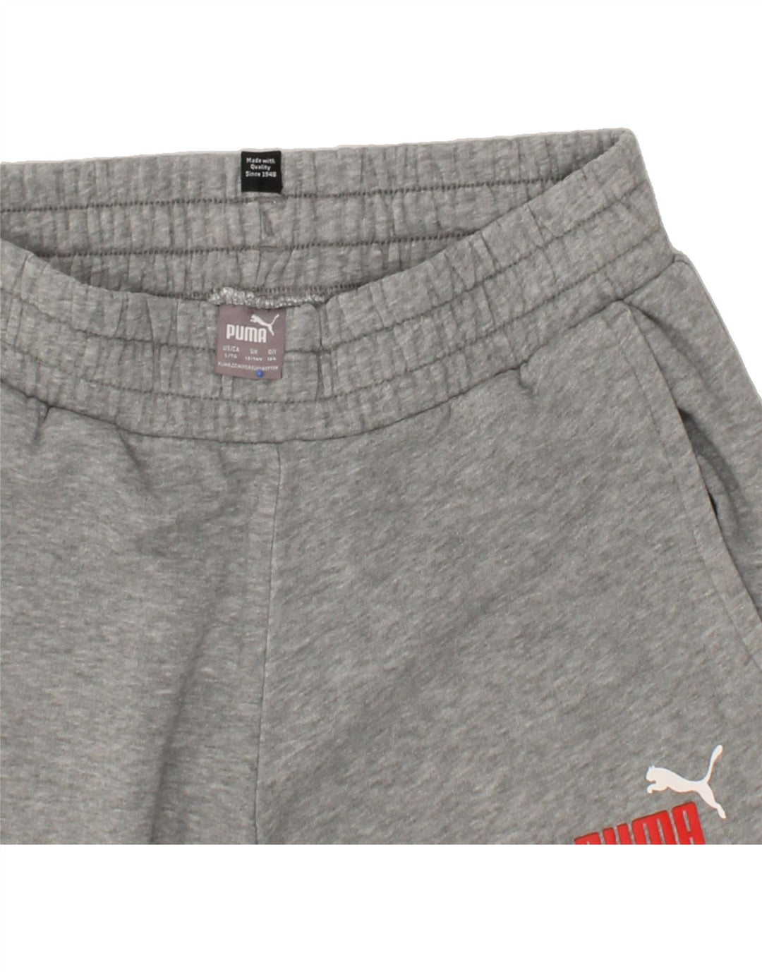 PUMA Boys Tracksuit Trousers Joggers 13-14 Years Grey Vintage Puma and Second-Hand Puma from Messina Hembry 