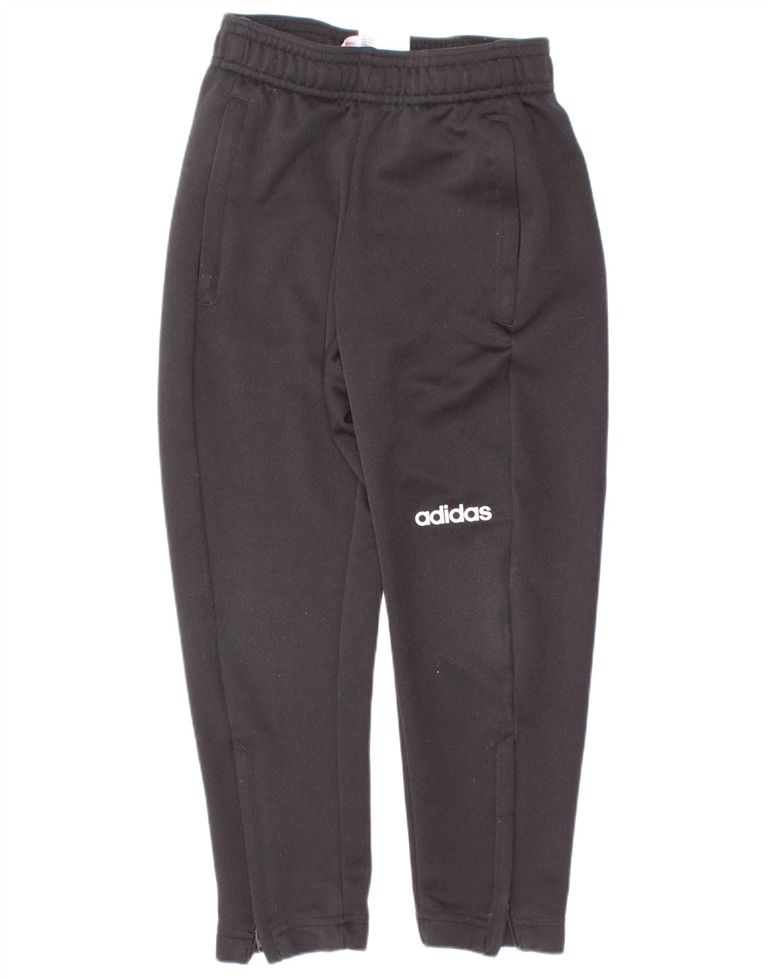 Pantaloni della tuta da ragazzo Adidas 5-6 anni in poliestere nero