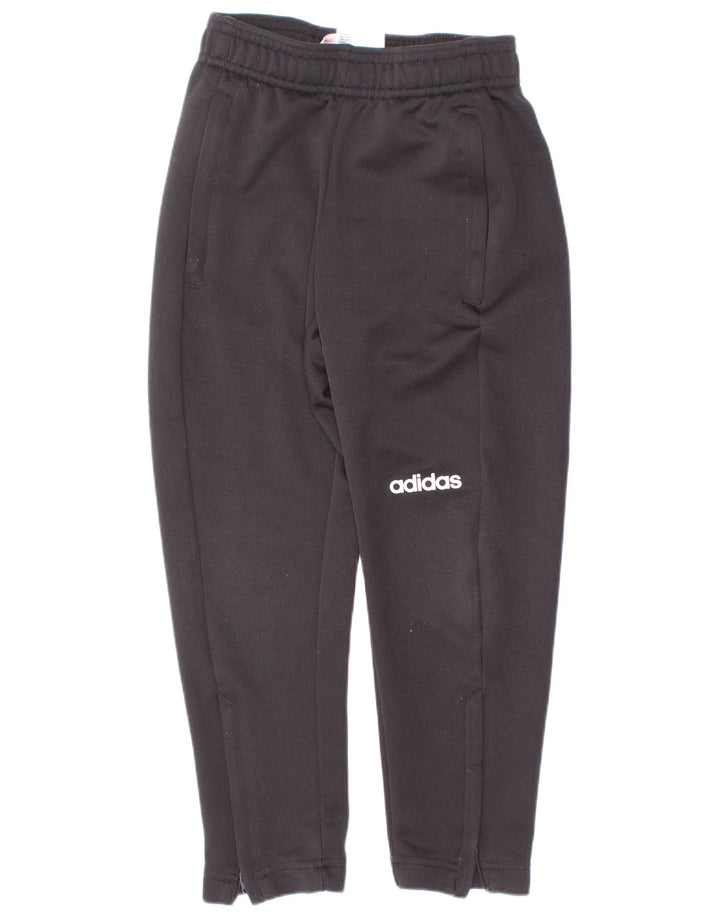 Pantaloni della tuta da ragazzo Adidas 5-6 anni in poliestere nero