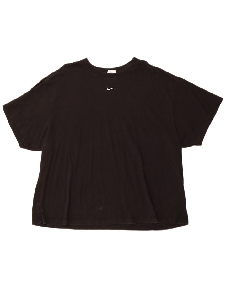 T-shirt da donna NIKE Top UK 20 2XL cotone nero