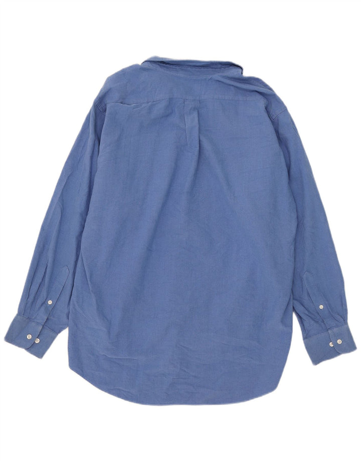 Camicia Oxford da uomo Chaps taglia 17 1/2 XL cotone blu
