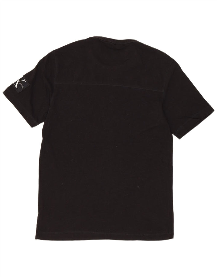 CALVIN KLEIN JEANS T-shirt da uomo Top piccola in cotone nero