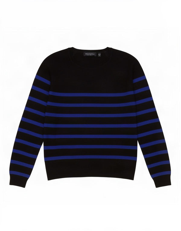 Maglione Zara da donna con scollo a barchetta UK 16 grandi righe nere