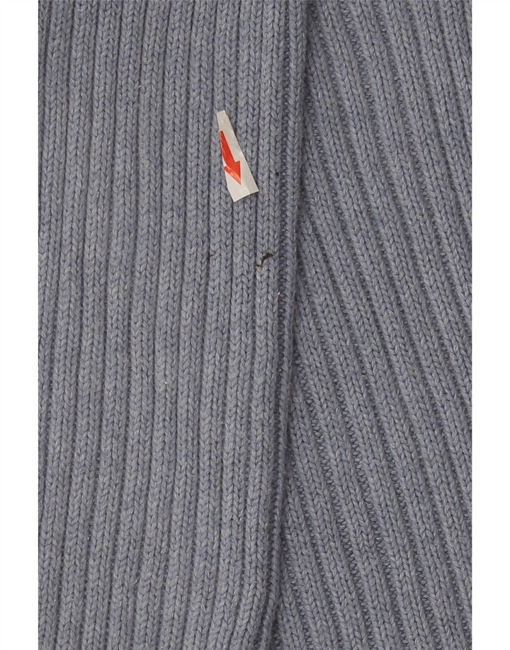 Maglione maglione girocollo da uomo Marks & Spencer in cotone blu medio