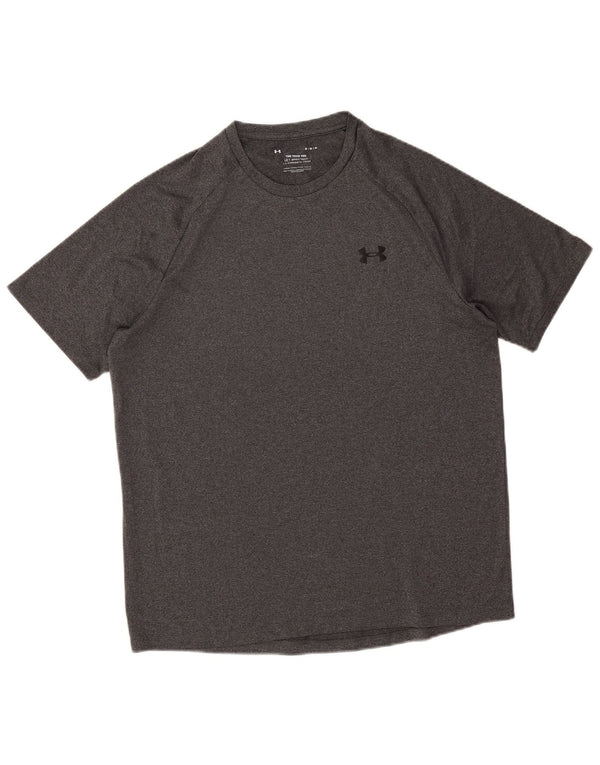 T-shirt ampia da uomo Under Armour grigio medio