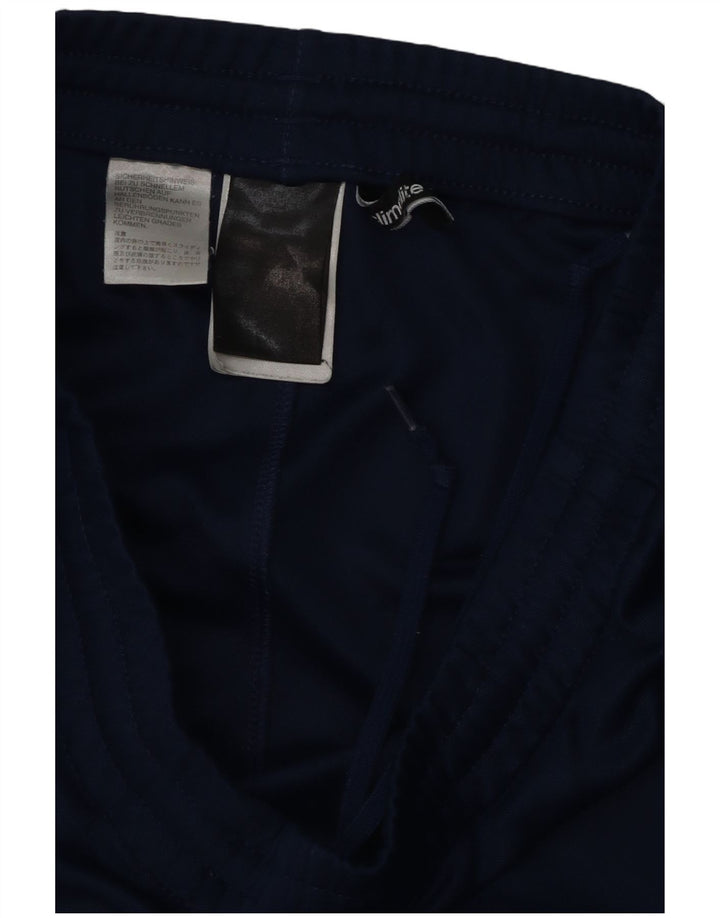 Pantaloni da tuta Adidas Climalite da uomo medi in poliestere blu navy