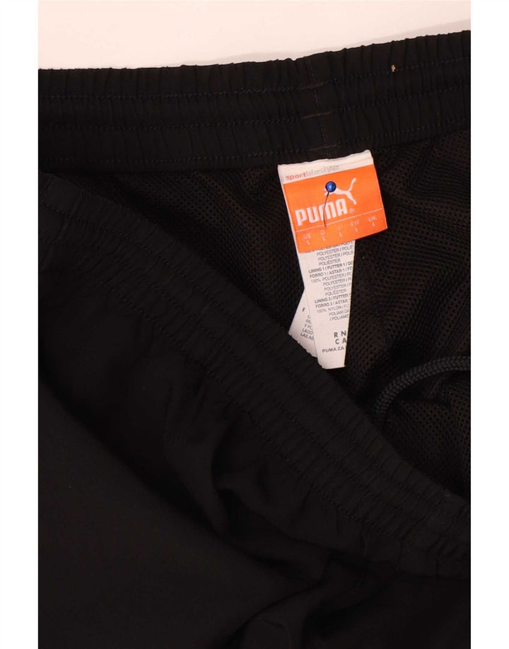 Pantaloni da tuta da uomo Puma Large neri in poliestere