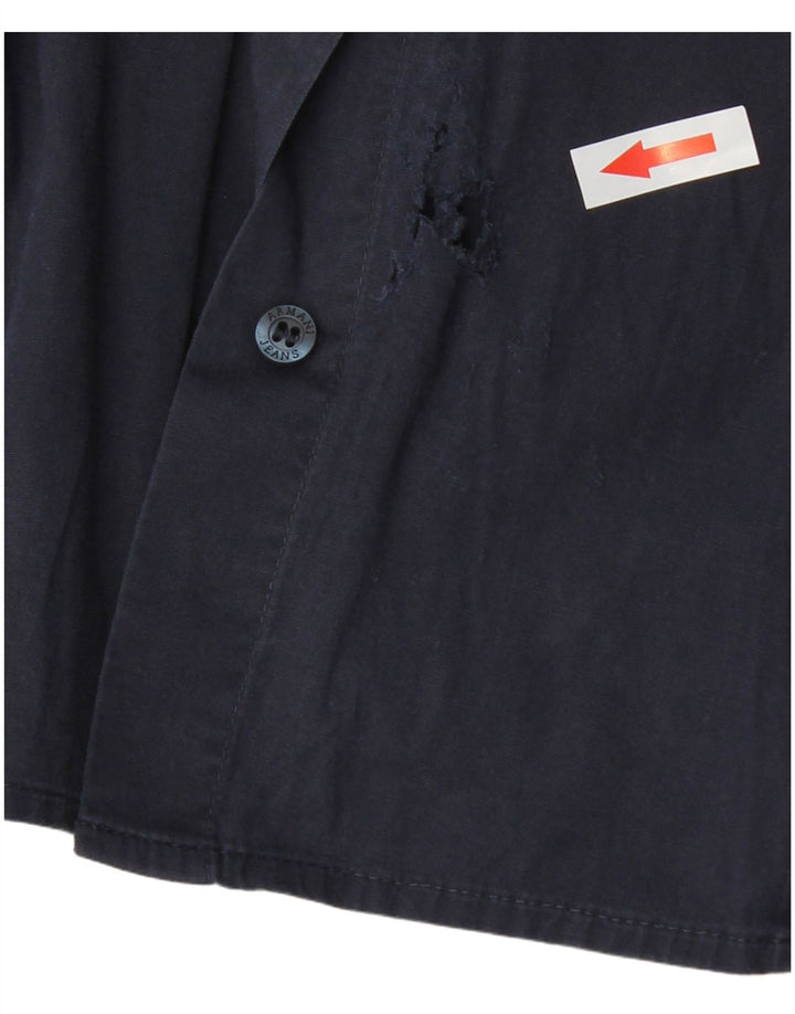 Camicia Armani Donna Large in cotone Blu Navy