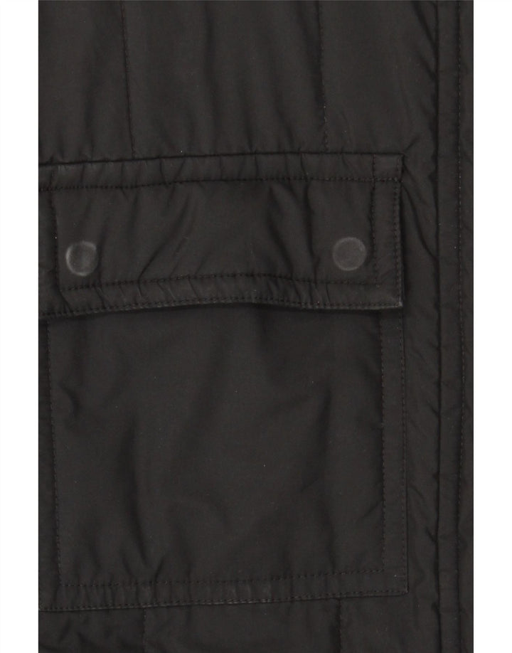 Giacca imbottita da uomo Marlboro Classics UK 40 grande nera