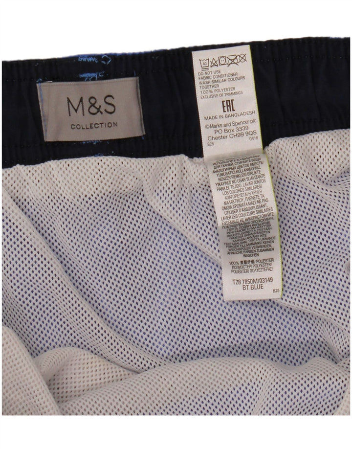 Pantaloncini da bagno da uomo Marks & Spencer 3XL blu poliestere