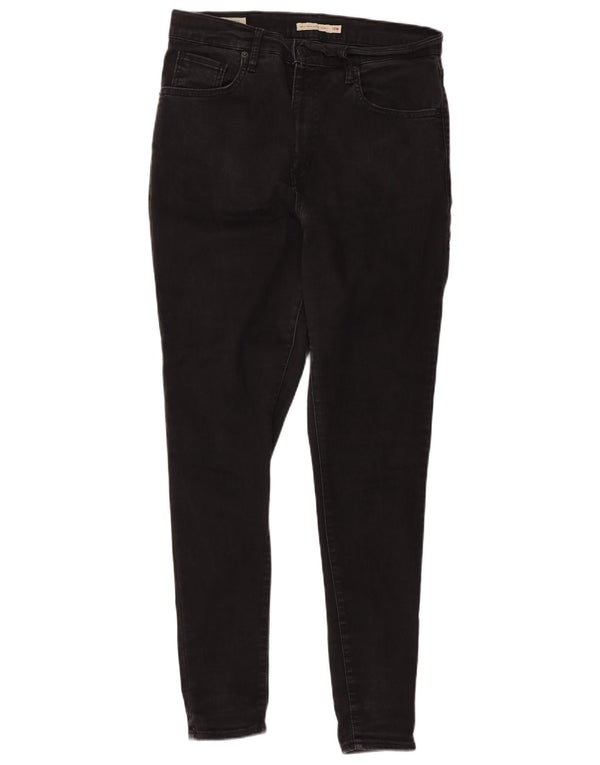 Levi's Donna Mile High Super Skinny Jeans US 14 XL W34 L30 Cotone Nero