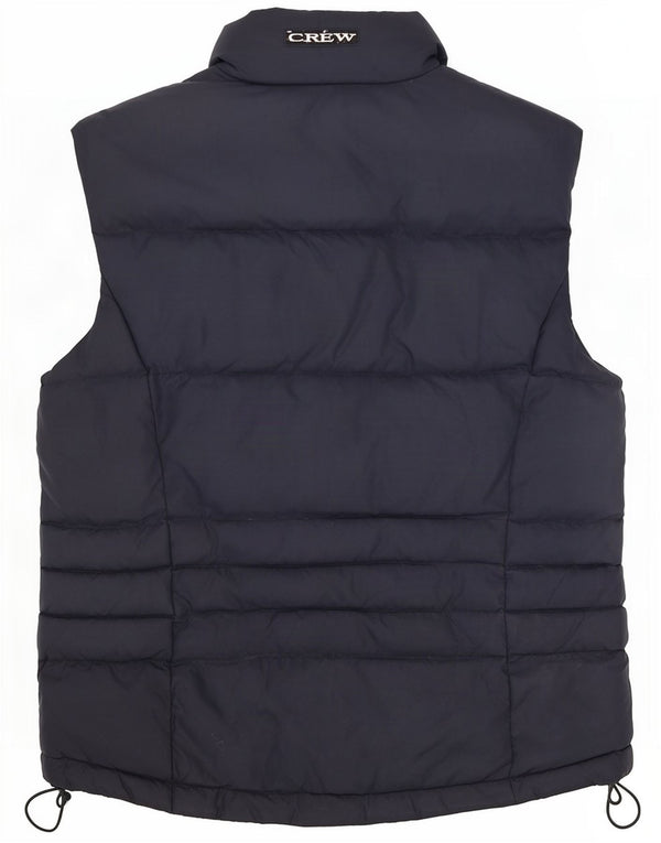 Crew Clothing Gilet imbottito da donna UK 12 medio in nylon blu navy