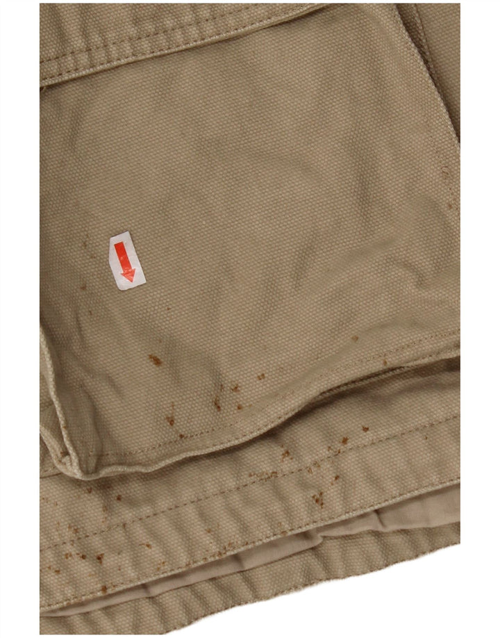 CABELA'S Mens Utility Gilet UK 38 Medium Beige Cotton