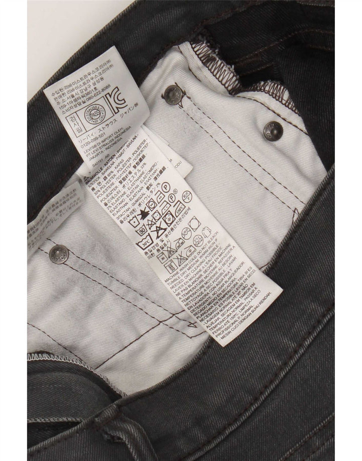 Jeans slim da uomo Levi's W34 L32 cotone grigio