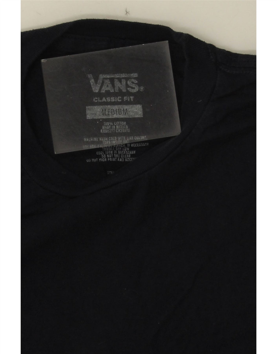 T-shirt grafica da uomo con vestibilità classica Vans, maglietta media in cotone blu navy