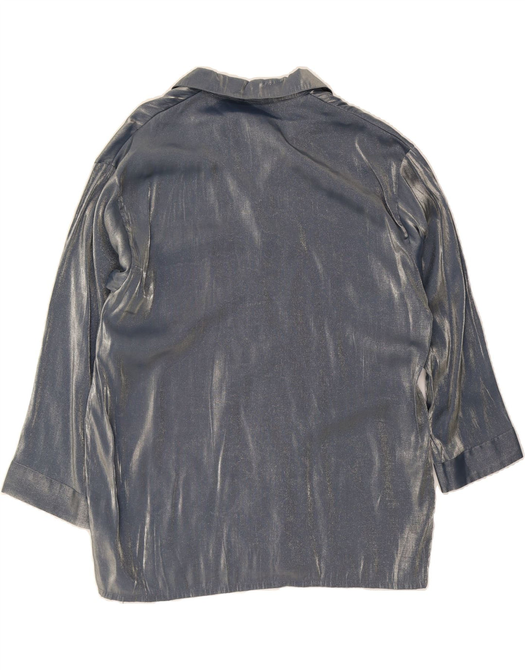 TCM Womens Oversized Shirt Blouse UK 16 Large Navy Blue Viscose Vintage TCM and Second-Hand TCM from Messina Hembry 