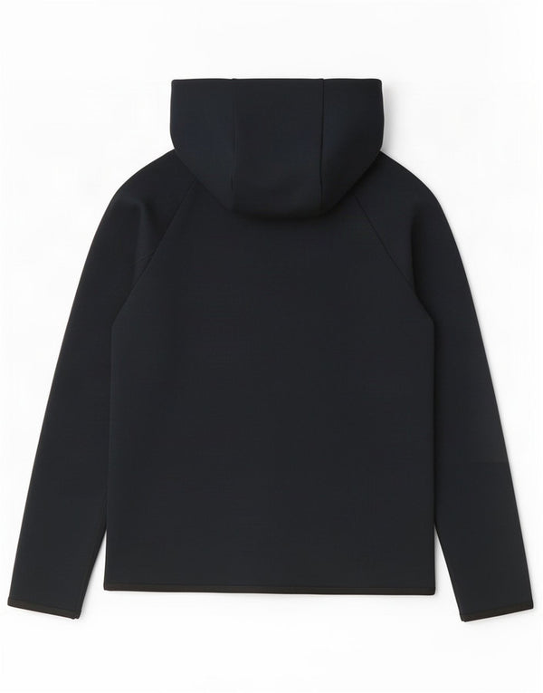 Nike Girls Zip Hoodie Sweater 12-13 Years Large Black Cotton
