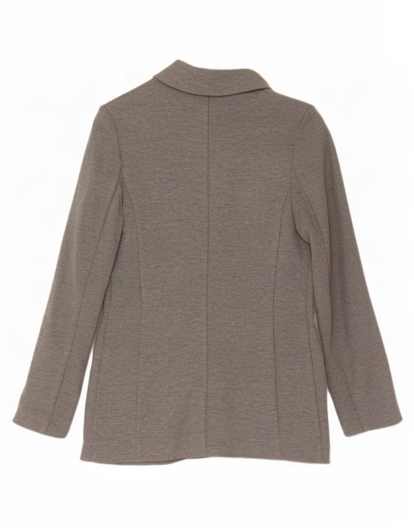 Giacca blazer dalla vestibilità rilassata da donna Marks & Spencer UK 6 XS poliestere grigio