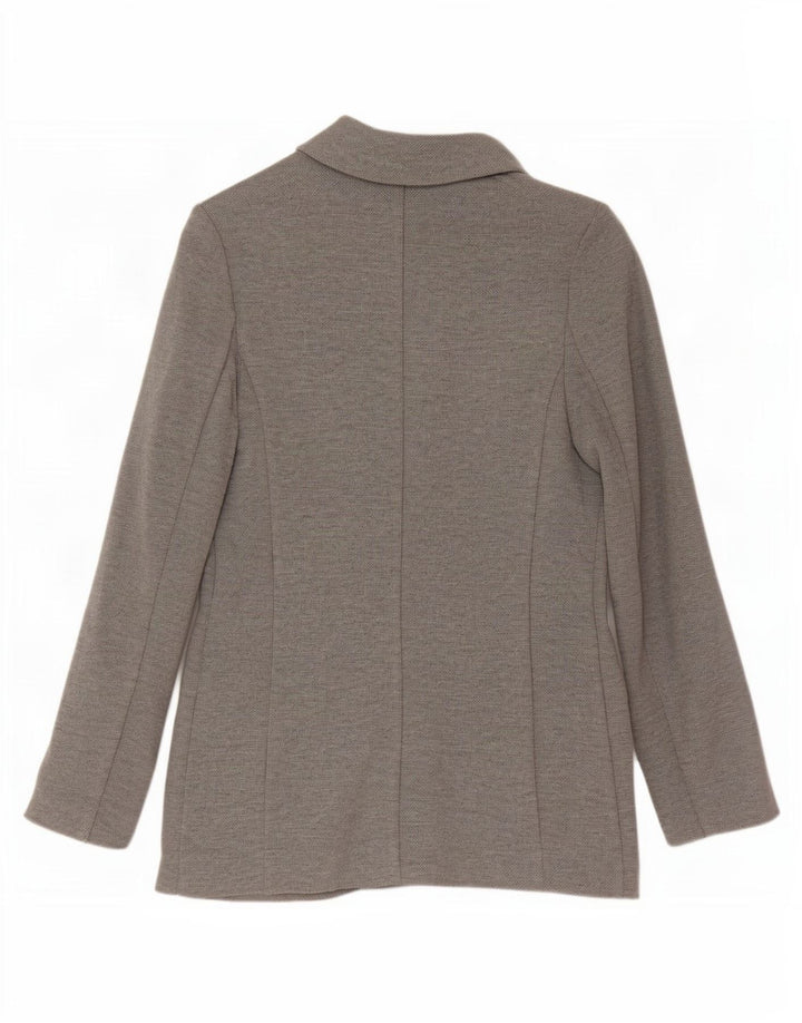Giacca blazer dalla vestibilità rilassata da donna Marks & Spencer UK 6 XS poliestere grigio