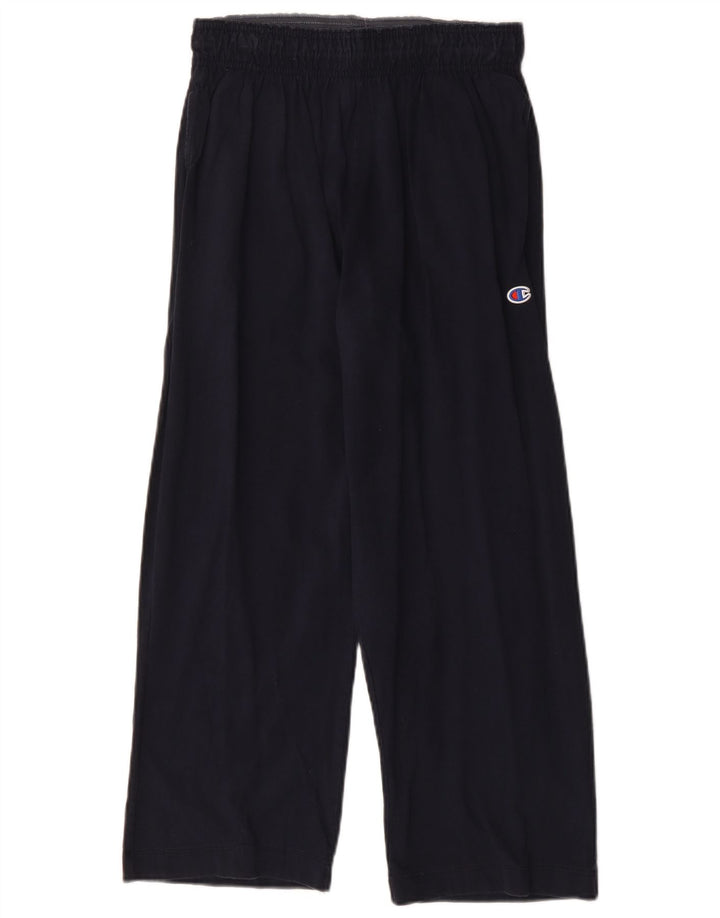 CHAMPION Womens Tracksuit Trousers UK 12 Medium  Navy Blue Cotton