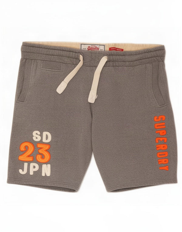 Pantaloncini sportivi grafici da uomo Superdry 2XL cotone grigio